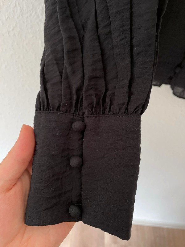 Schwarze Bluse Gr XL