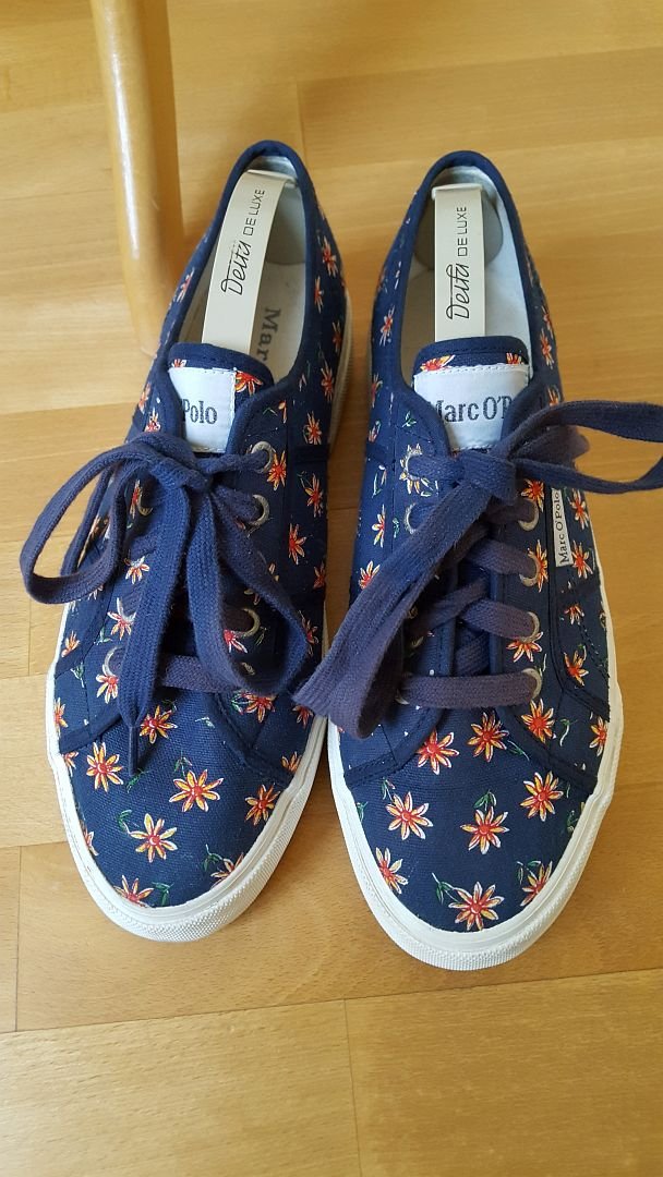 Schuhe Gr.41 Sneaker Marc O Polo Blumen Bunt