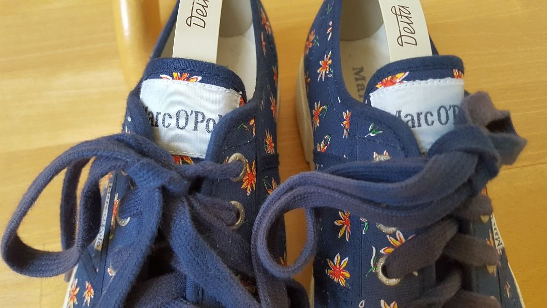 Schuhe Gr.41 Sneaker Marc O Polo Blumen Bunt
