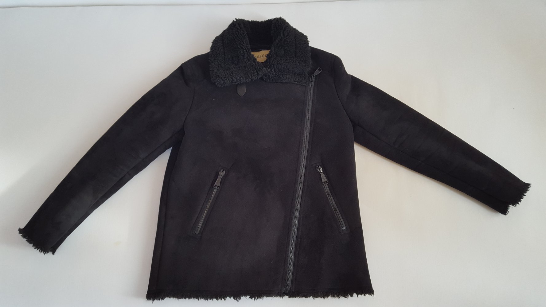 giacomo the jacket fake-fur-jack Jacke Gr.L Wildleder optik Parka