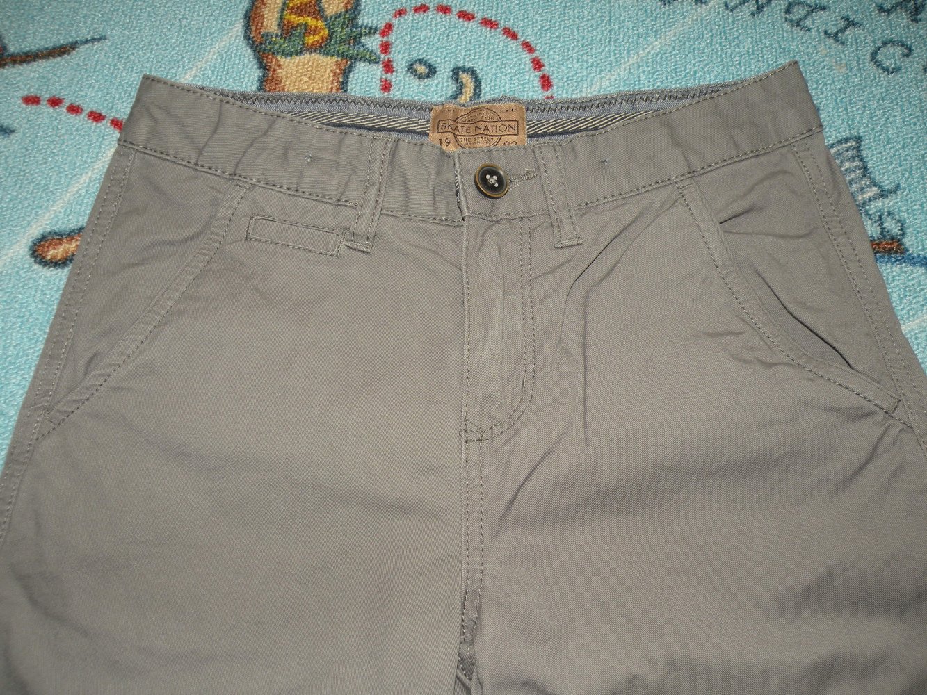 Jungen Sommer Jeans Shorts Bermudas Gr. 152 C&A Neu ungetragen Nr. 6 grau