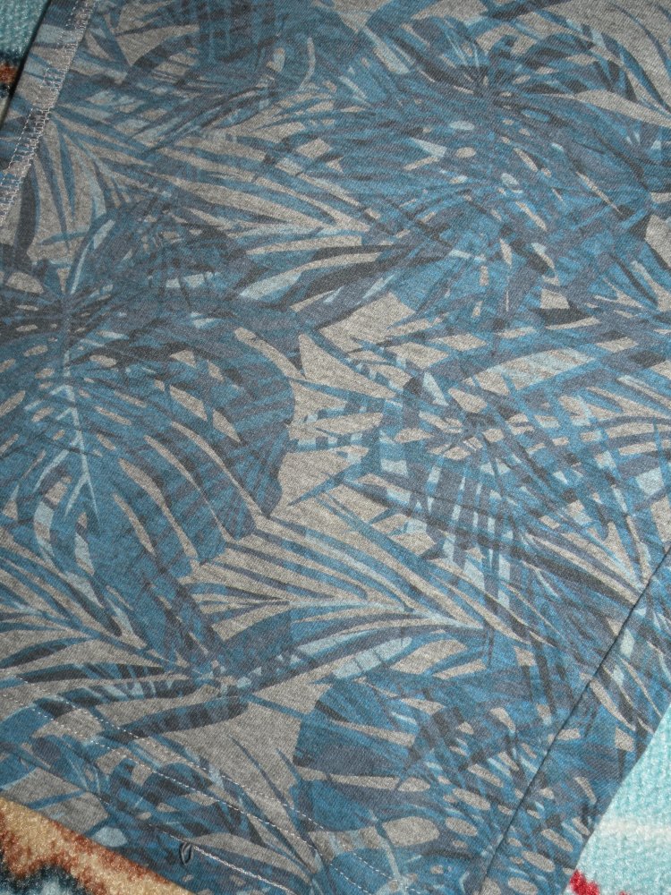 Jungen Sommer Shorts Bermudas Gr. 152 Pocopiano top Zustand Blau Grau Palmen Blätter