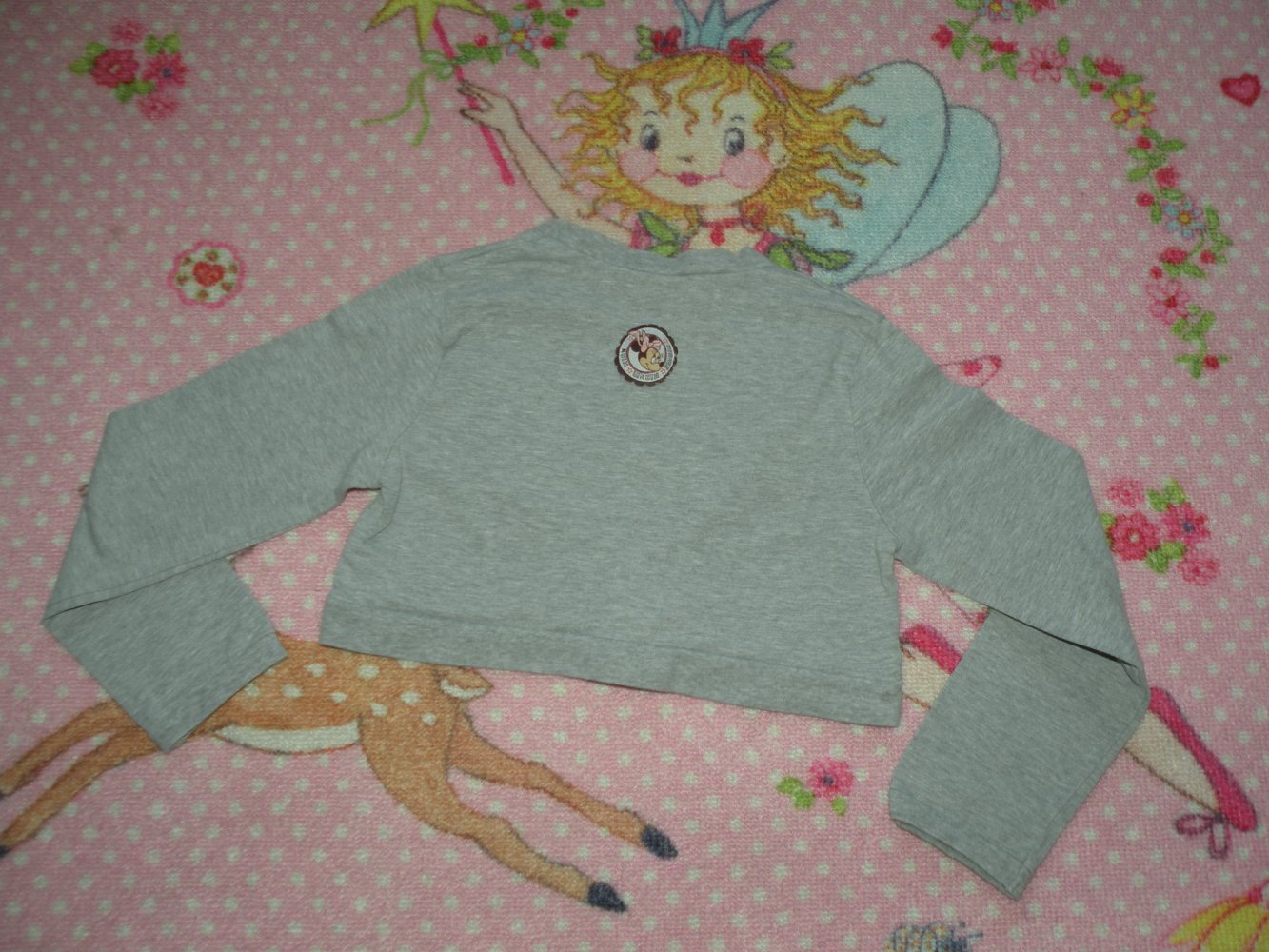 Mädchen Bolero Weste übers Langarmshirt Longsleeve T-Shirt C&A Disney Gr. 116 Minnie Mouse Maus