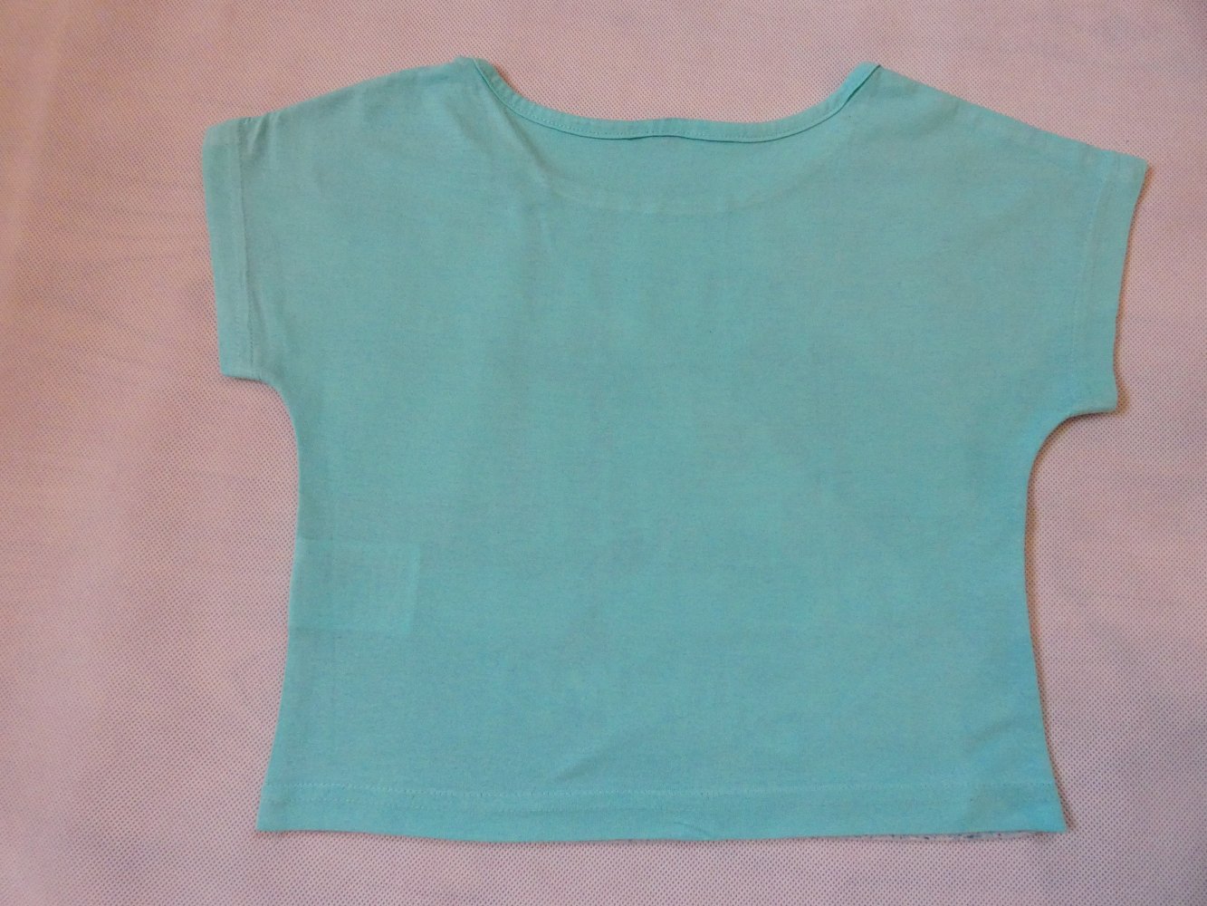 Mädchen Shirt Mintgrün mit Großprint Gr. 140