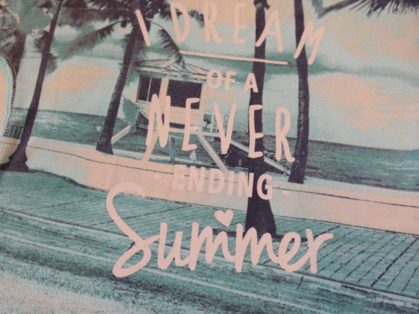 Mädchen Shirt Mintgrün mit Großprint Gr. 140