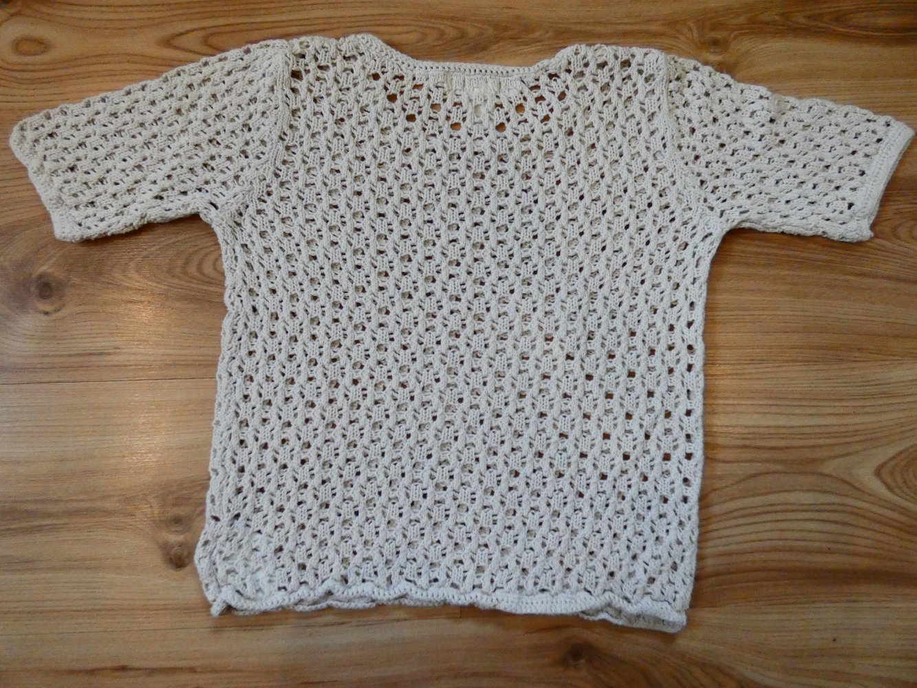 Häkeltop Shirt für Mädchen Beige Gr. 146 152 von H&M