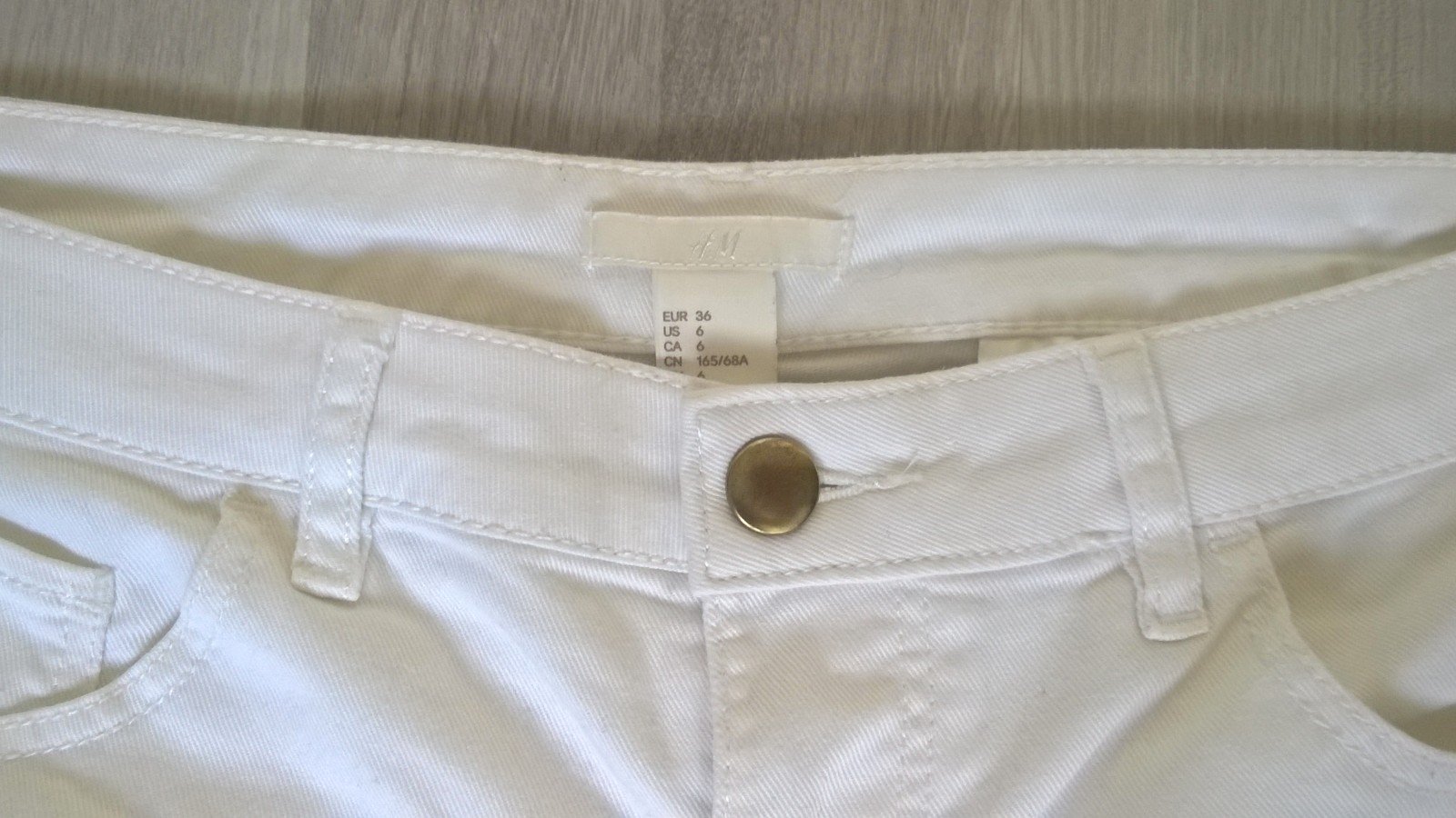 Jeansshorts Shorts Hotpants weiß Gr. 36 h&m