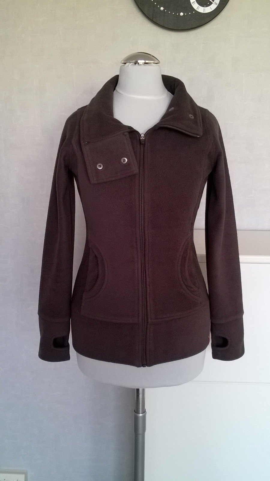 Fleecejacke Jacke mit Stehkragen taupe edc Youth