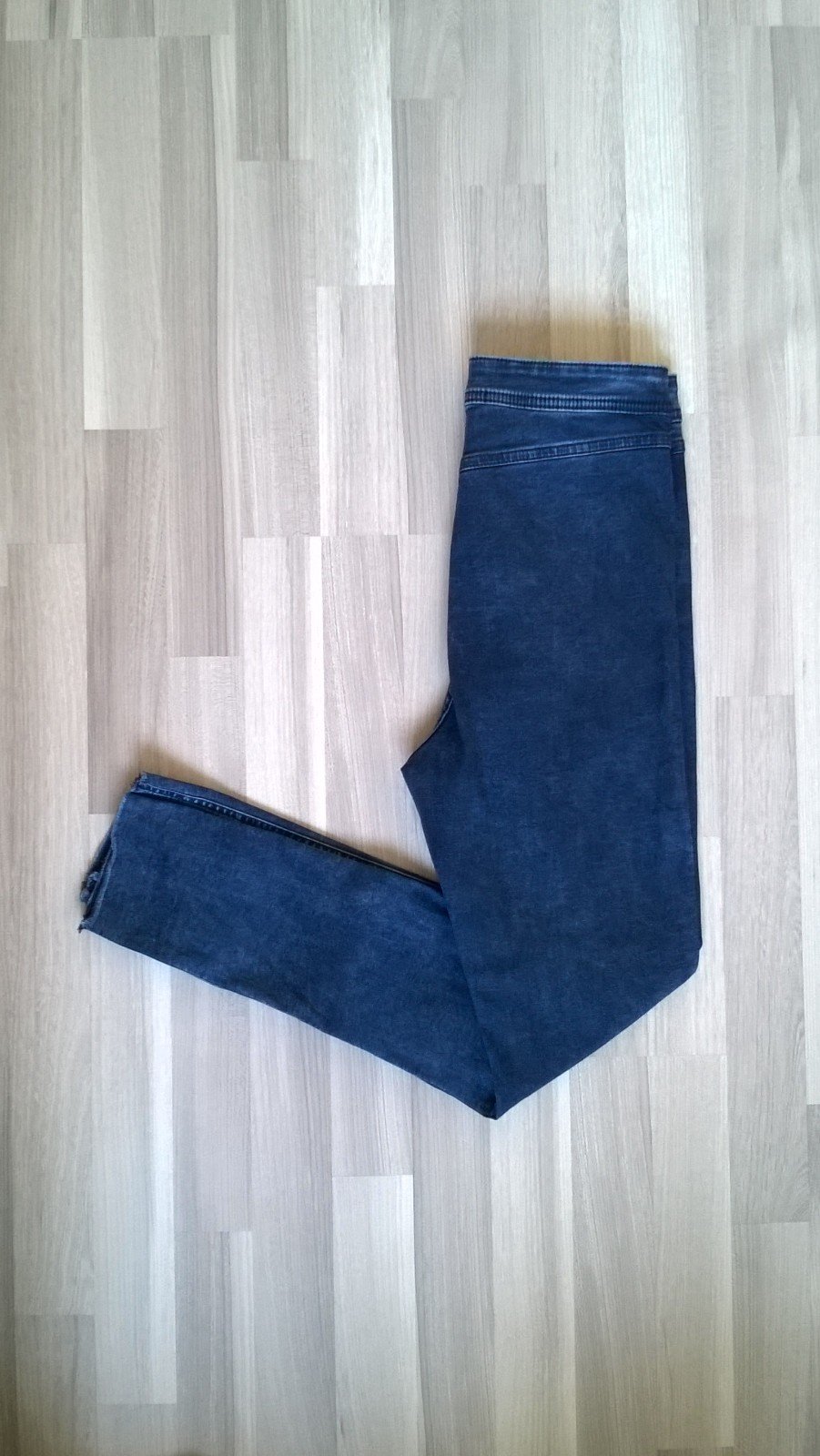 Skinny Jeans Hose Jeggings Jeggins Highwaist ankle im destroyed Look dark blue W30 h&m Denim
