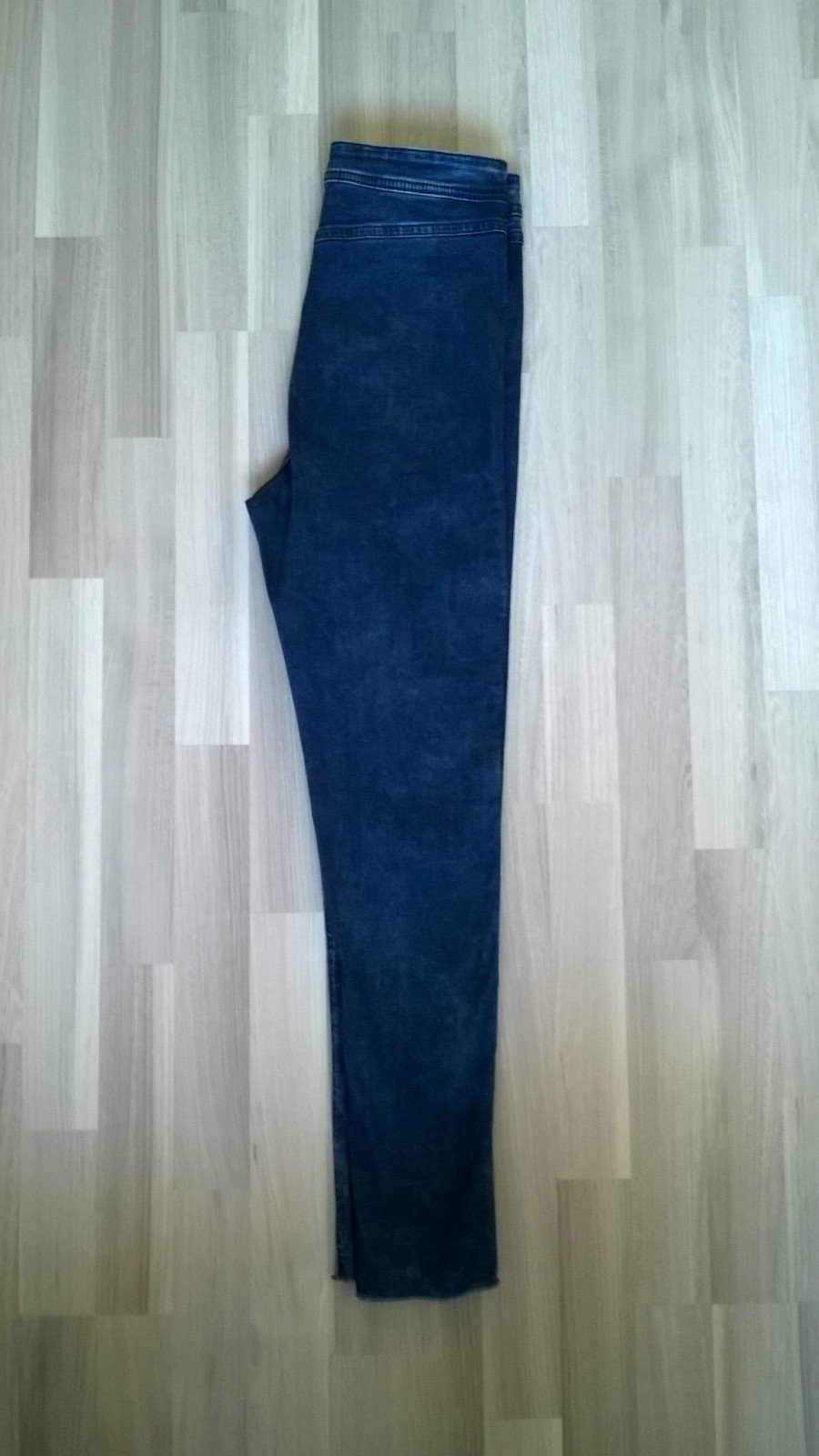 Skinny Jeans Hose Jeggings Jeggins Highwaist ankle im destroyed Look dark blue W30 h&m Denim