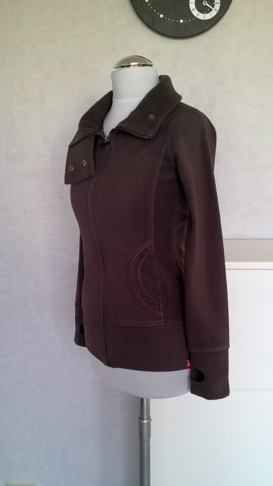 Fleecejacke Jacke mit Stehkragen taupe edc Youth