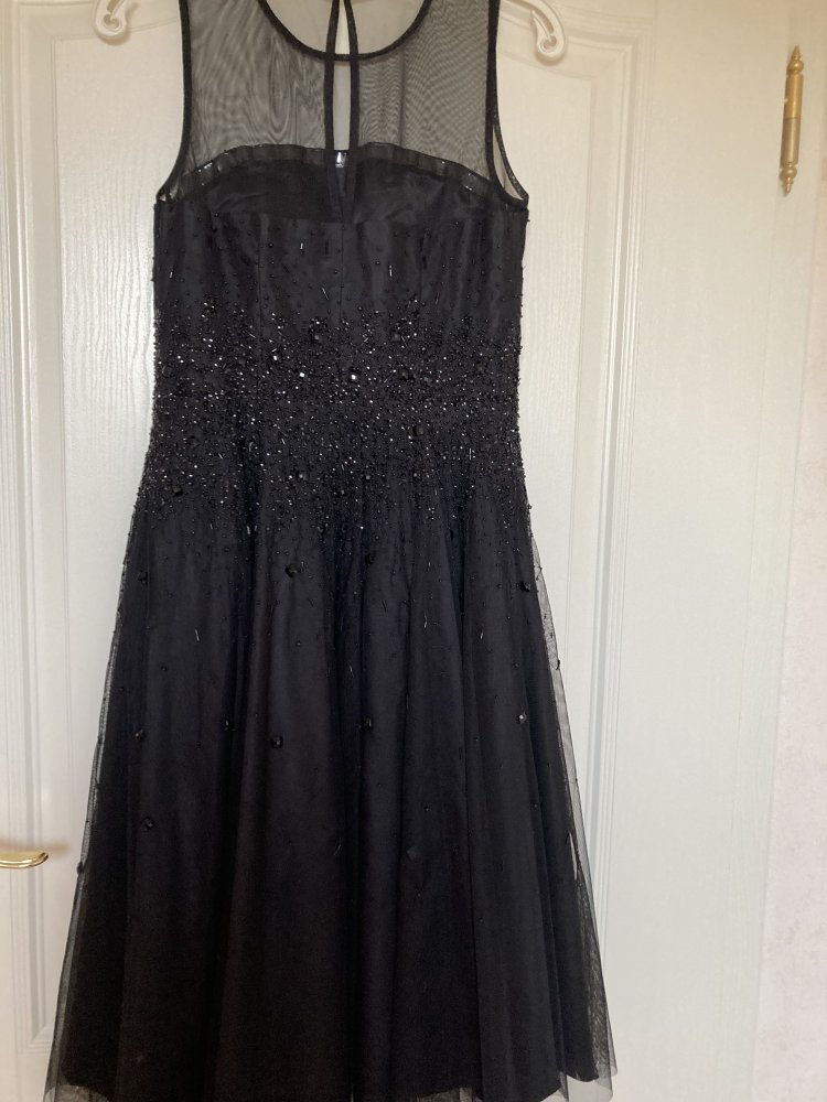 Abendkleid, Größe 34, schwarz, ungetragen 