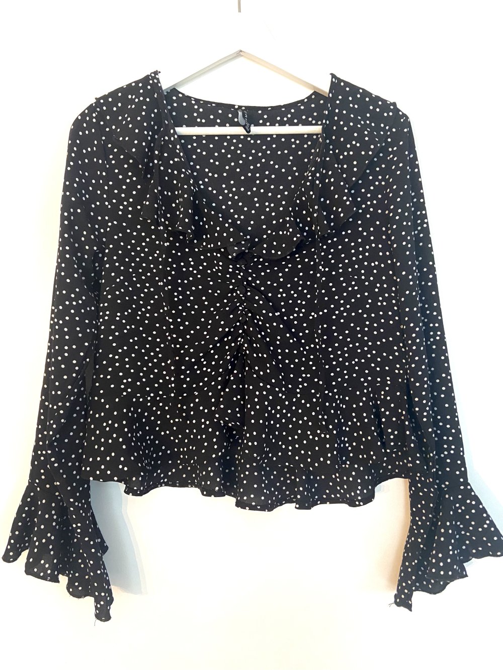 Gepunktete Bluse