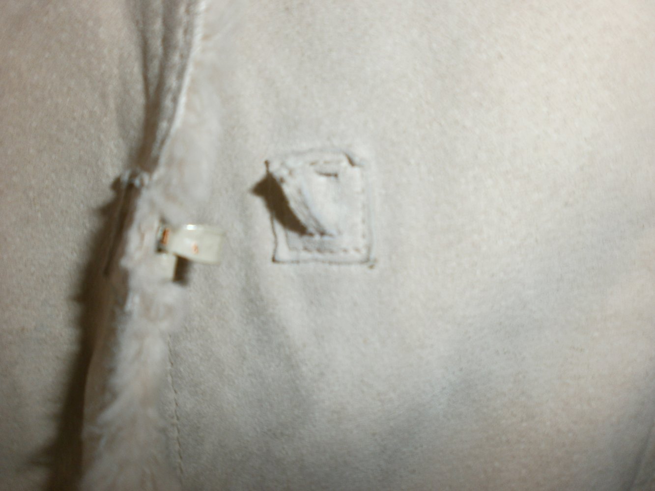  Lammfelljacke beige Gr. 36