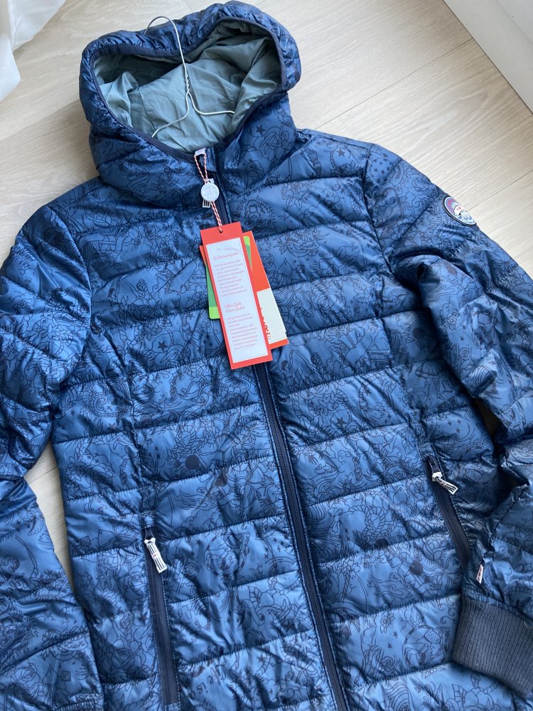 Blutsgeschwister Steppmantel blau Neu XS 34/36