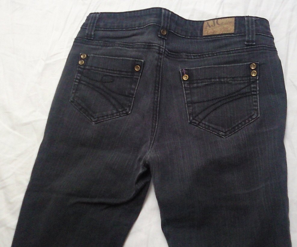 schwarze Damen Jeans, Marke: AJC, Bundw. 37 cm, Länge 104 cm