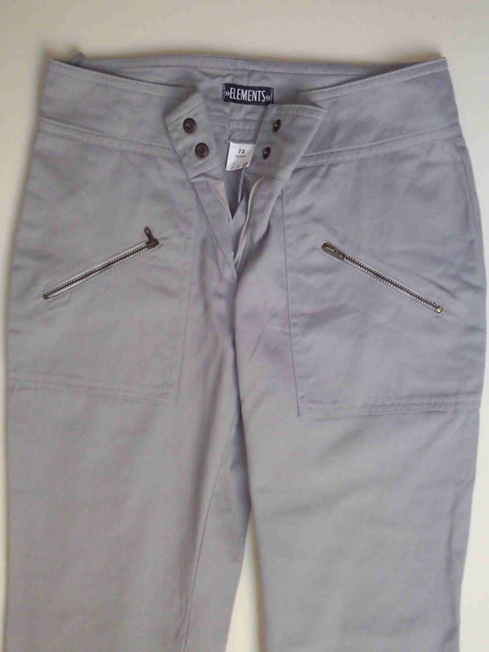 Hellgraue Damen Jeans, Gr. 72, Gr. S ?, Marke: Elements