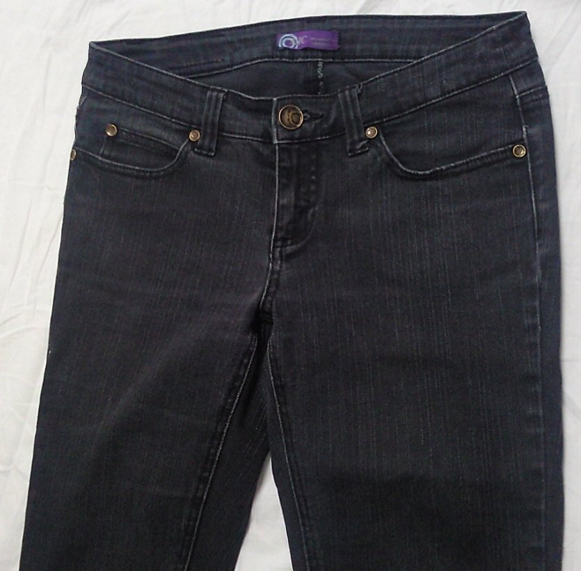 schwarze Damen Jeans, Marke: AJC, Bundw. 37 cm, Länge 104 cm