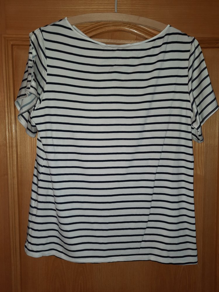 Esprit, T-Shirt aus zwei Stoffen - Gr.40