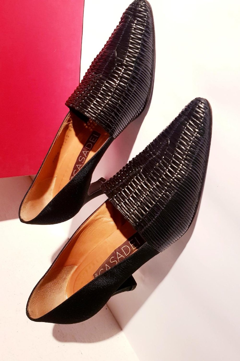 Damen Pumps High-Heels 6,5cm schwarz Damenschuhe Gr. 9