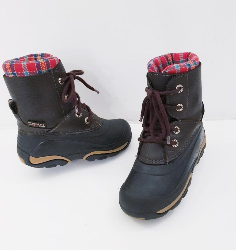 Kinderstiefel, Winterstiefel  i. Leder braun Gr. 29-30 guter Zustand