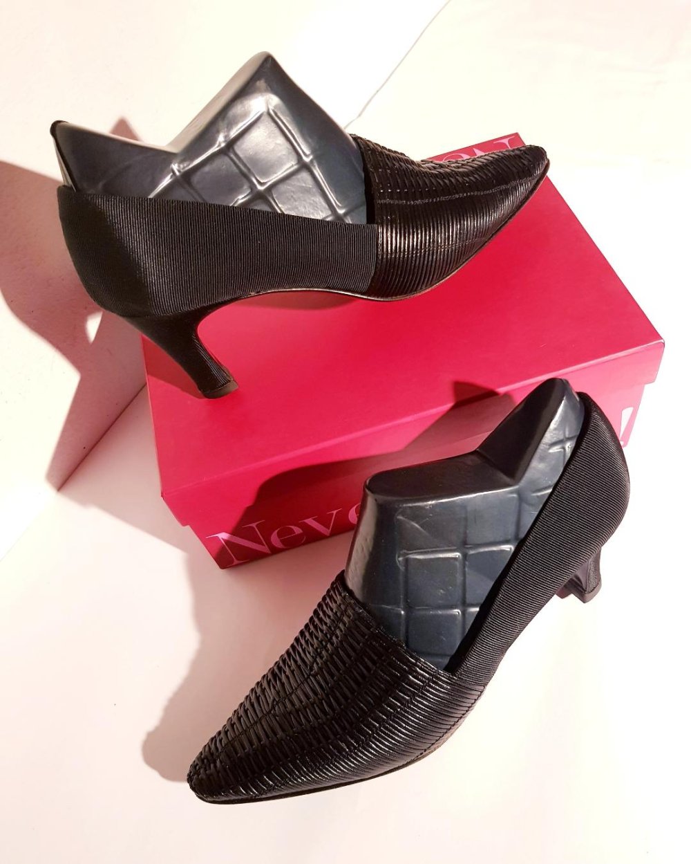 Damen Pumps High-Heels 6,5cm schwarz Damenschuhe Gr. 9