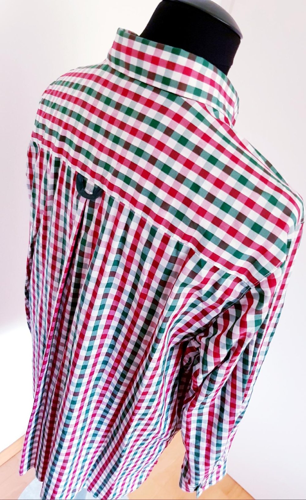 Trachtenhemd Landhaus bunt Baumwolle Gr. 46 TOP