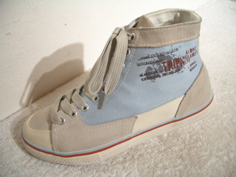 Sportschuhe & Sneaker Converse ist in klassischem weiß hellblau Gr. 38 TOP 