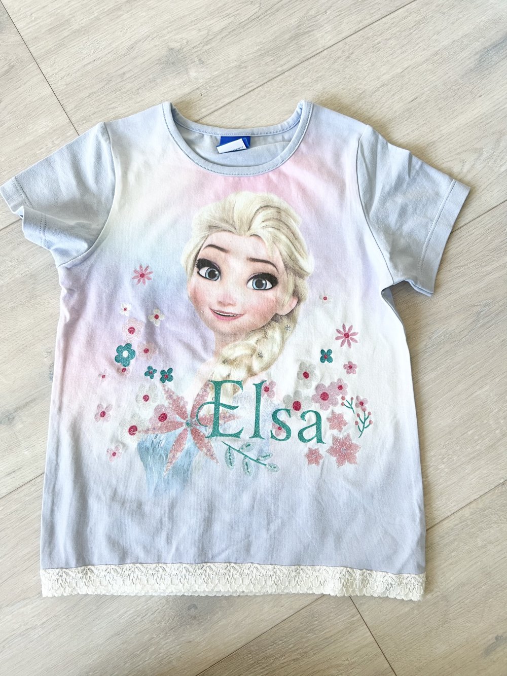 T-Shirt mit Eiskönigin Elsa, Disney Frozen Mädchen 