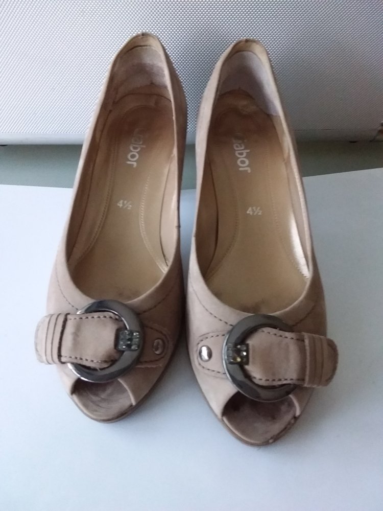 Beige PeepToes Gr. 4,5UK bzw. 37,5EU