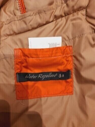 Mabrun Designer Damen Steppjacke lange Jacke orange rost Gr.M / L 38/40