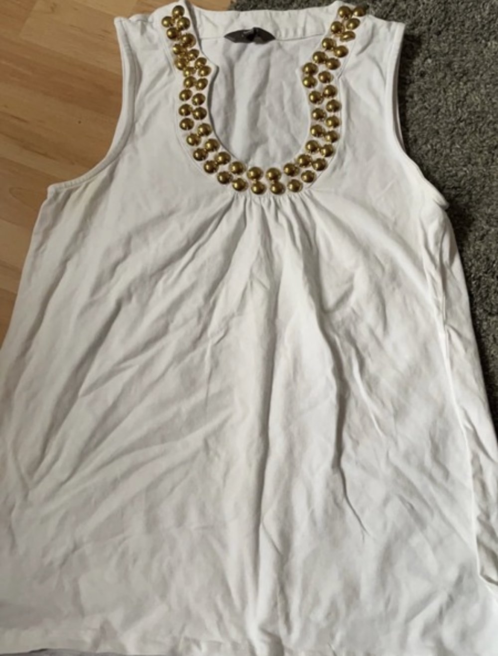 Damen top mit goldenen Steinen