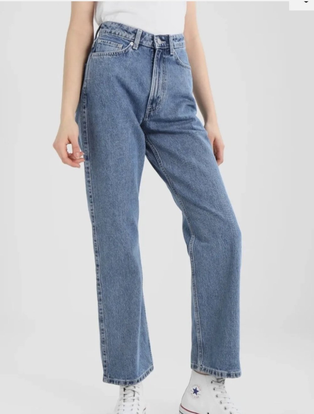 WEEKDAY Rowe Extra High Waist Straight Fit 25/32 Jeans