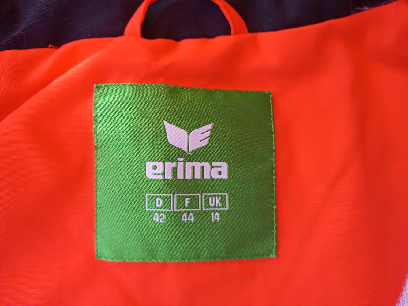 Erima Sportjacke Trainingsjacke Damen Gr. 42 Neuwertig orange