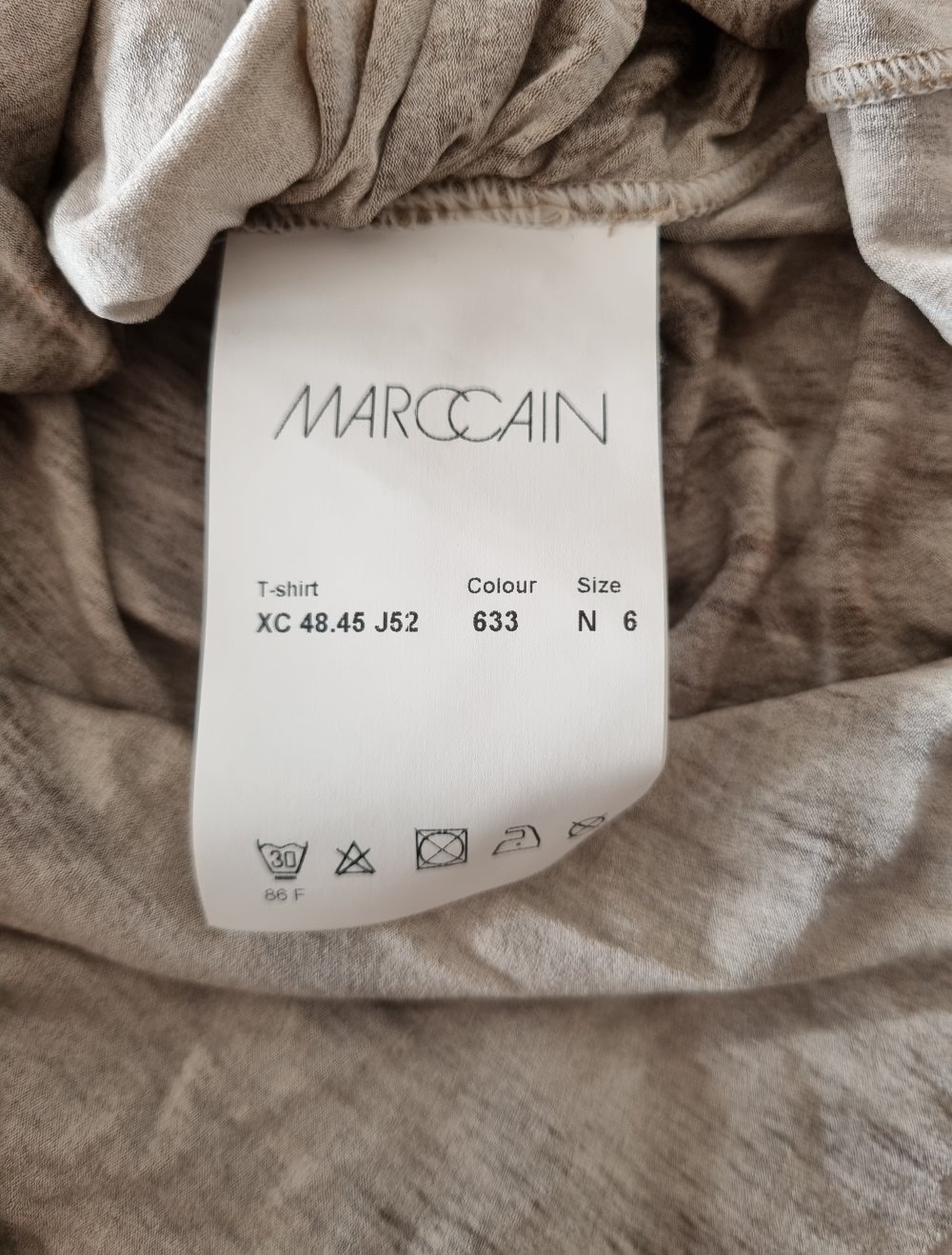 Marc Cain T-Shirt Longshirt Gr. N6 Braun