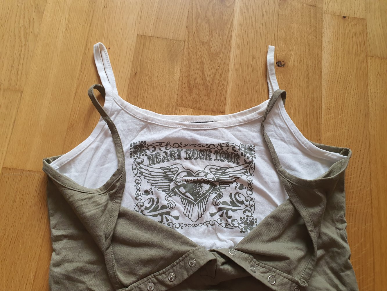 2-in-1 Top Oberteil Festival Heart Rock XS