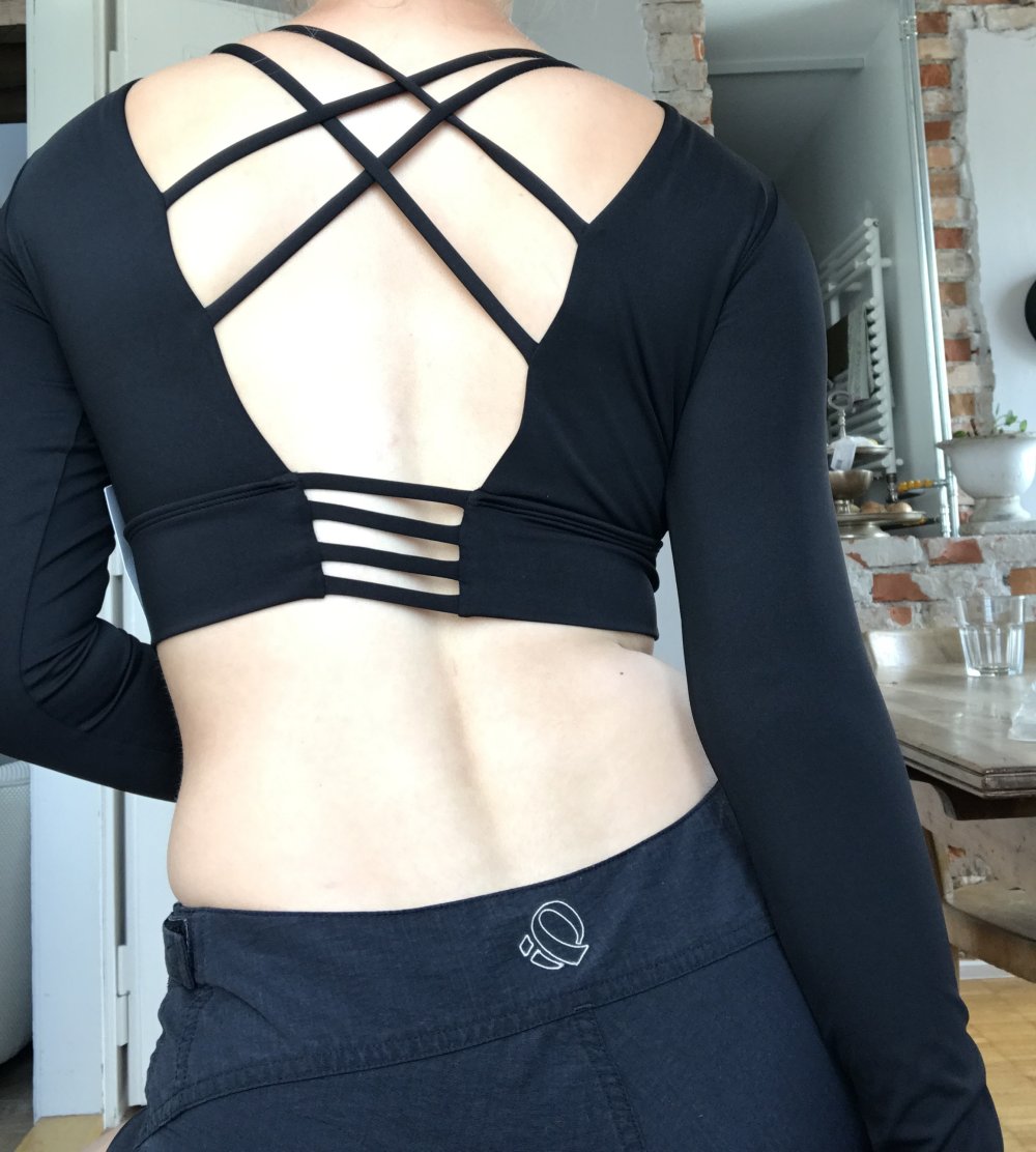 Langarm Crop Top