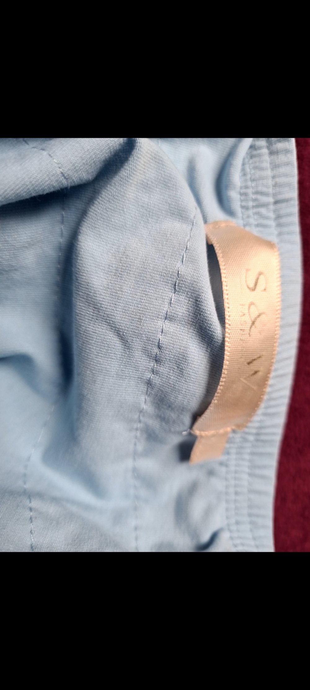 Schulterfreie Blau T-shirt von S&W Neu