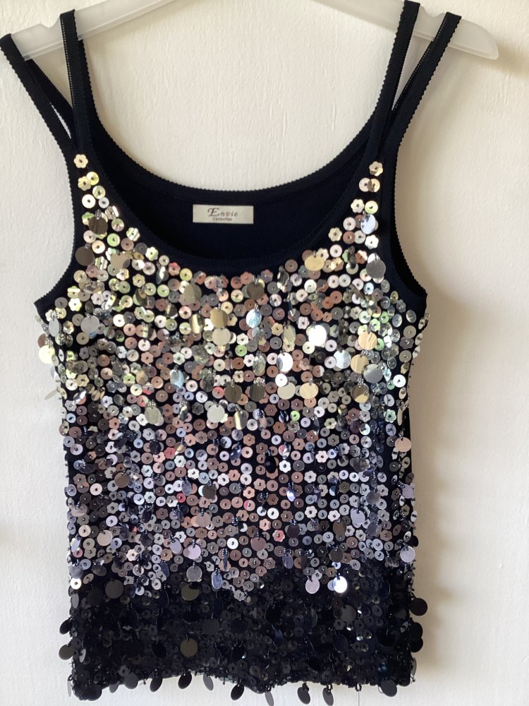 Pailletten Top von Envie , schwarz , Größe S, bzw. 36
