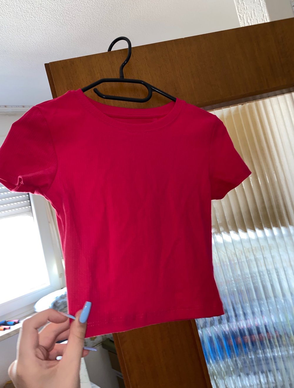 Pinkes bauchfreies Shirt neu von new Yorker in Gr XS