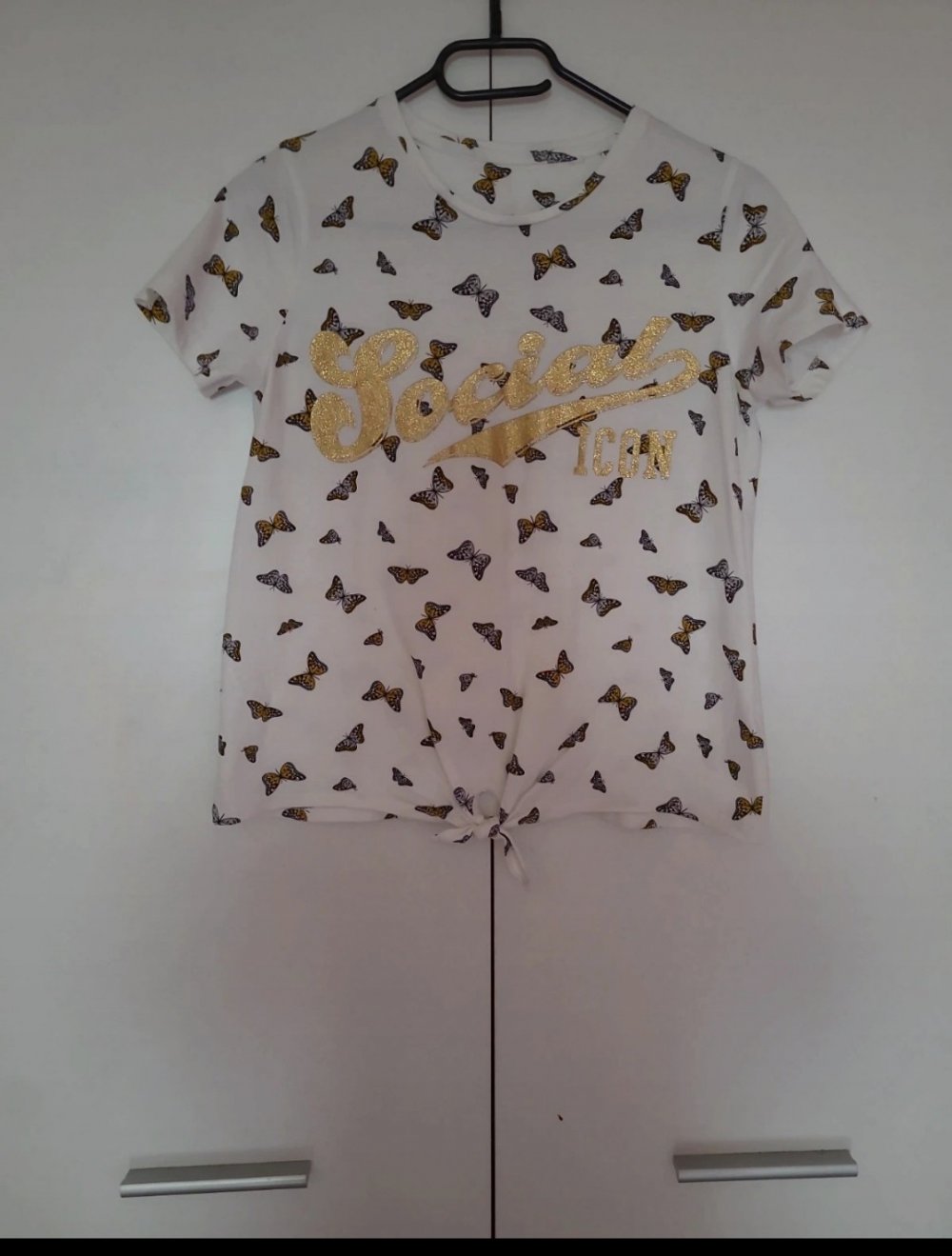 Mädchen Sommershirt mit Schmetterlingen