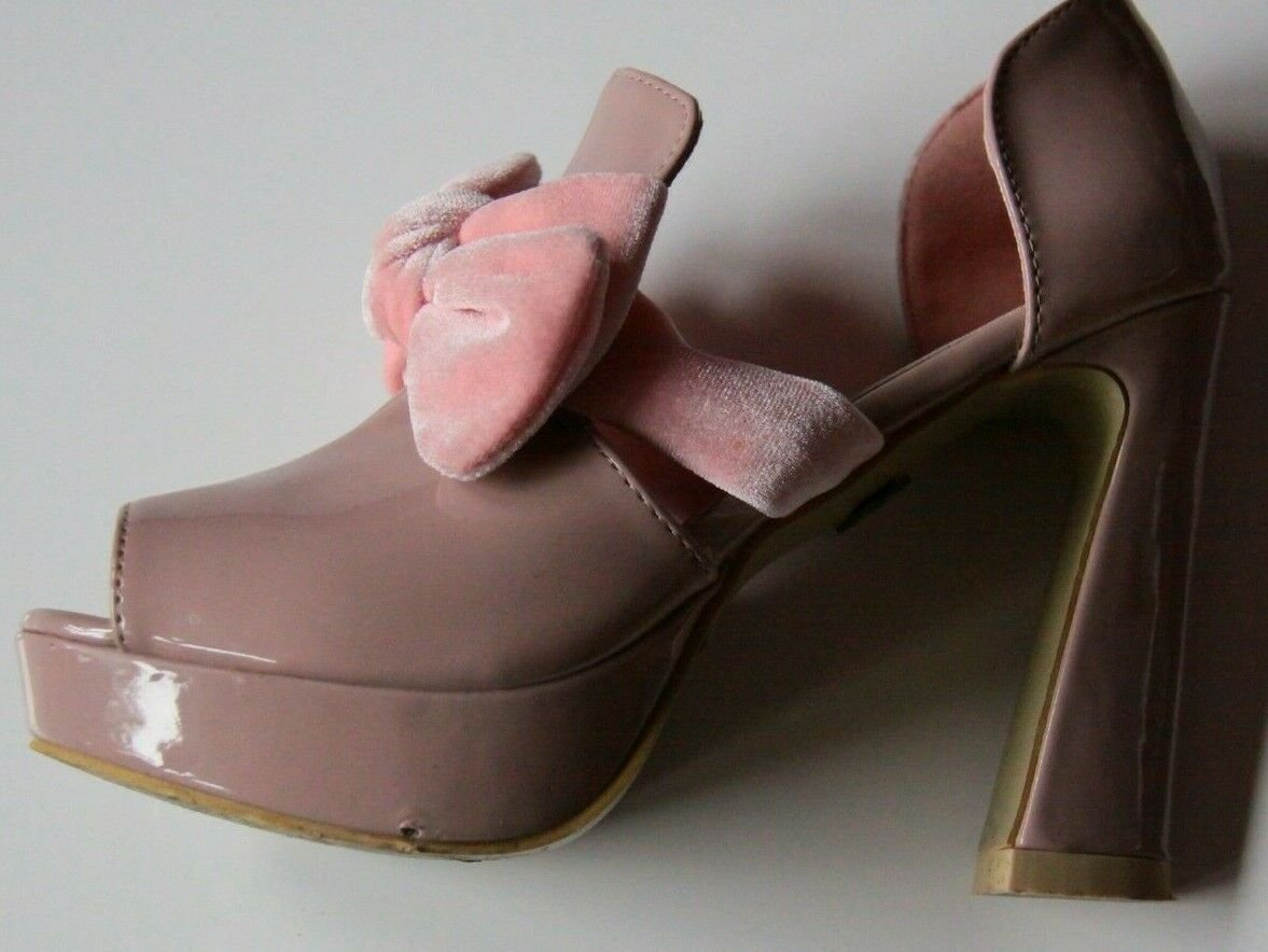 Plateau-Pumps, Rockabilly Gr. 36/ 37, Farbe nude, KP 59,-