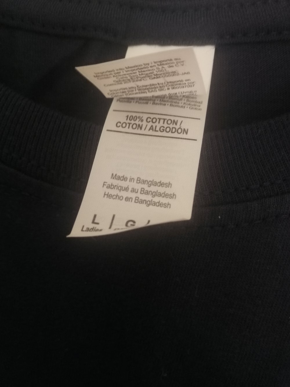 Blaues Shirt Cat Box L