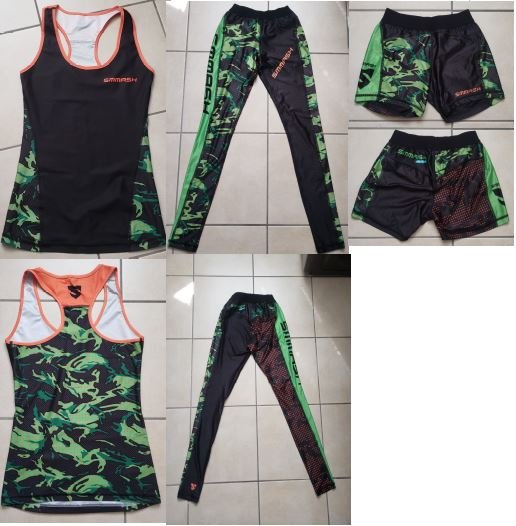 Smmash Tanktop+Leggings+Short Gr. XS