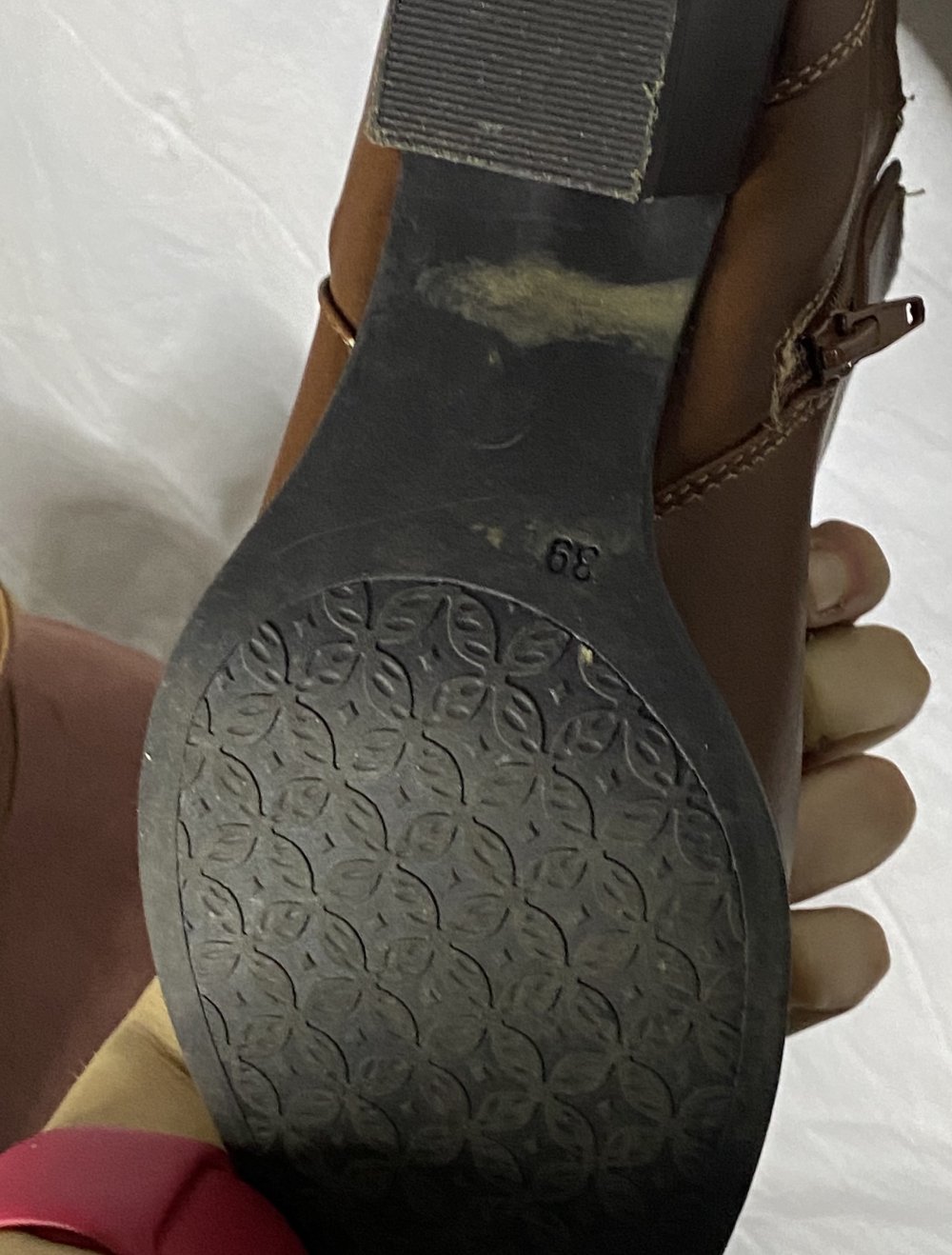 Braun Gefütterte Kunstleder Stiefelletten