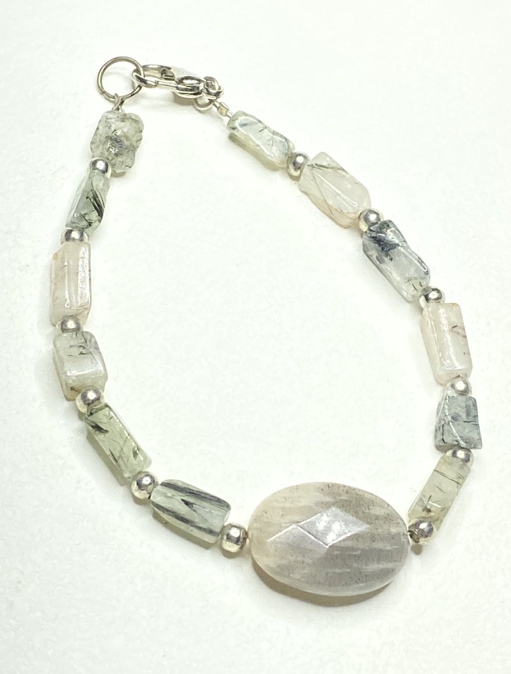 Turmalinquarz Edelstein Perlen Armband