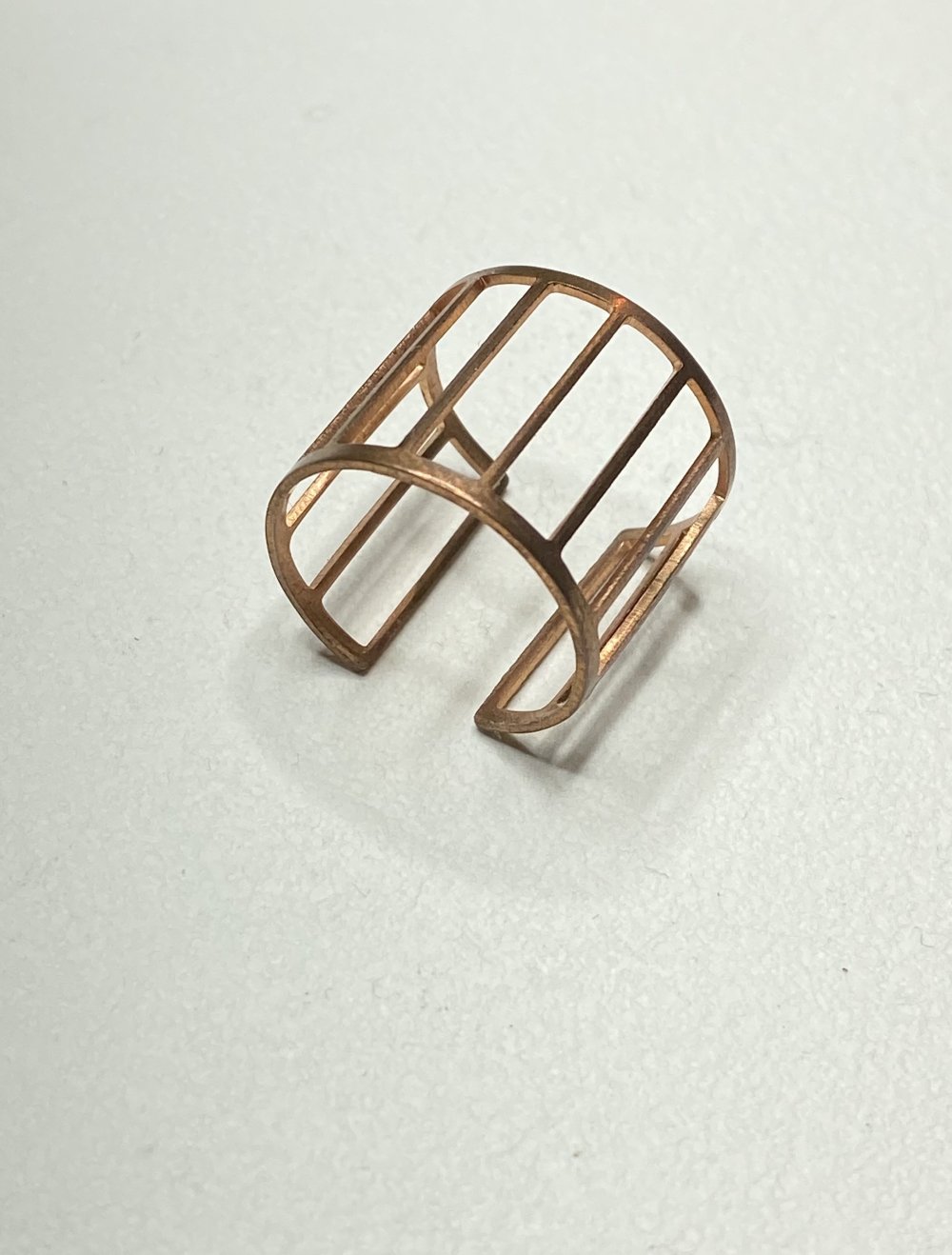 Kupferner Manchetten Käfig Ring