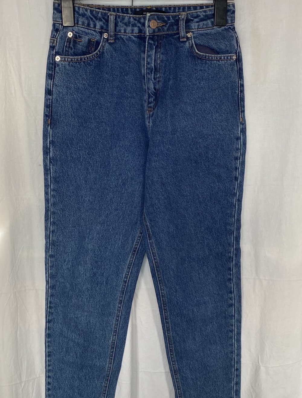 Blaue High Waist Jeans Hose