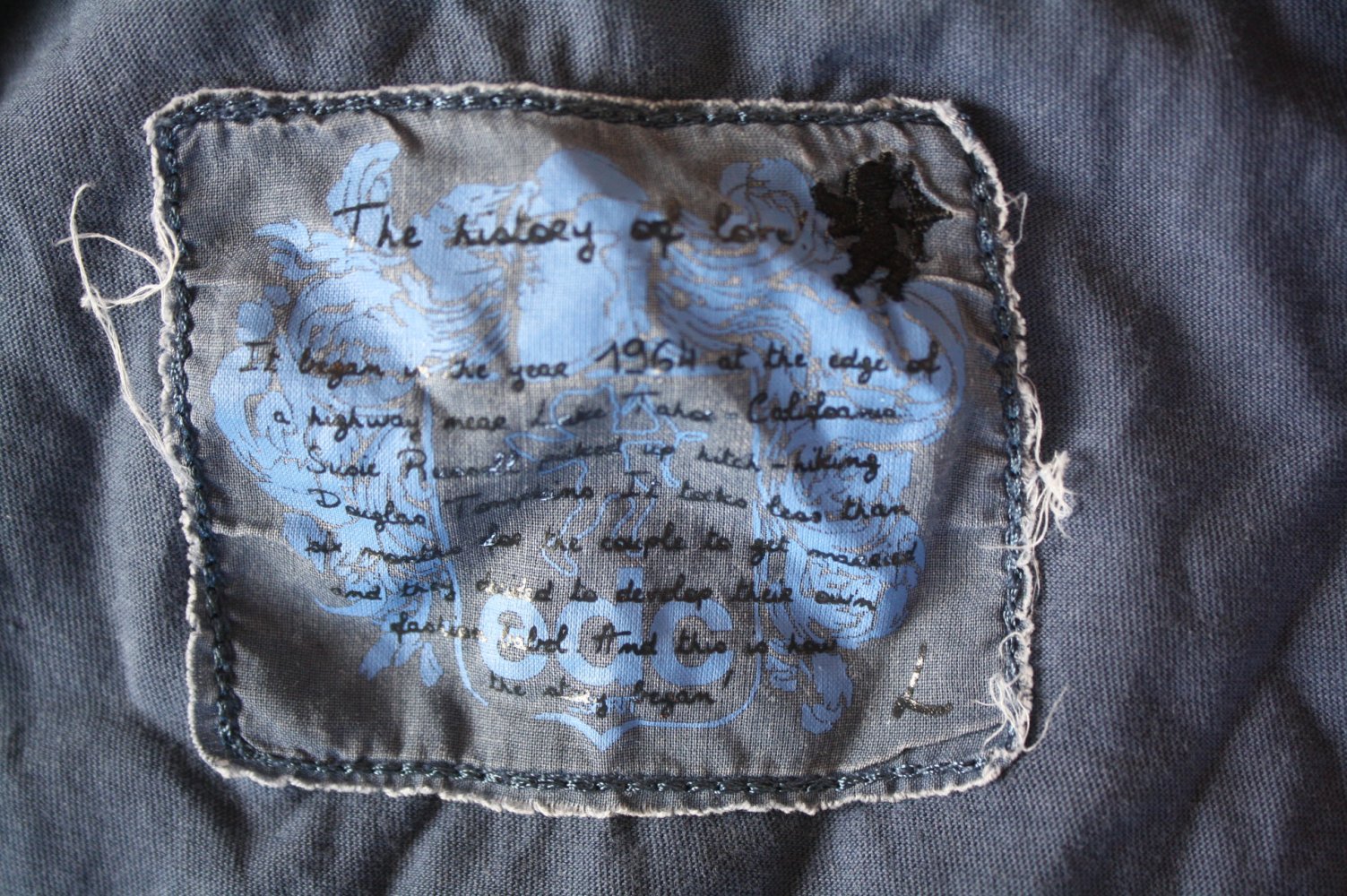 EDC Baumwoll Shirt T_Shirt dunkelblau Damen Shirt  38 40 Schnürung geschnürt 