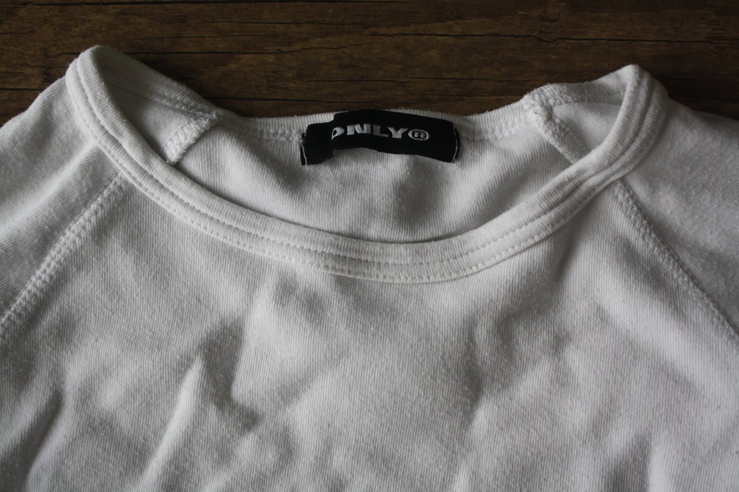 Only Langarmshirt weiss Shirt Sweatshirt XXS 32 Baumwollshirt